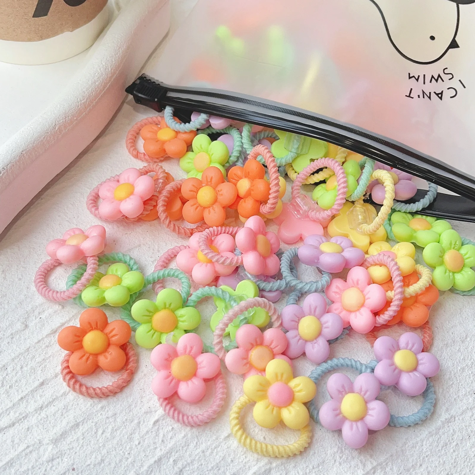 10/20 pz/set fasce per capelli con fiocco carino fasce elastiche per capelli per ragazze accessori per capelli per bambini fiocchi per cartoni