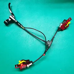 Tricycle Hydraulic Brake Oil Brake Tee Aluminum Alloy One Tow Two Accessories Modified Oil Pipe Connector Oil Distribution Valve