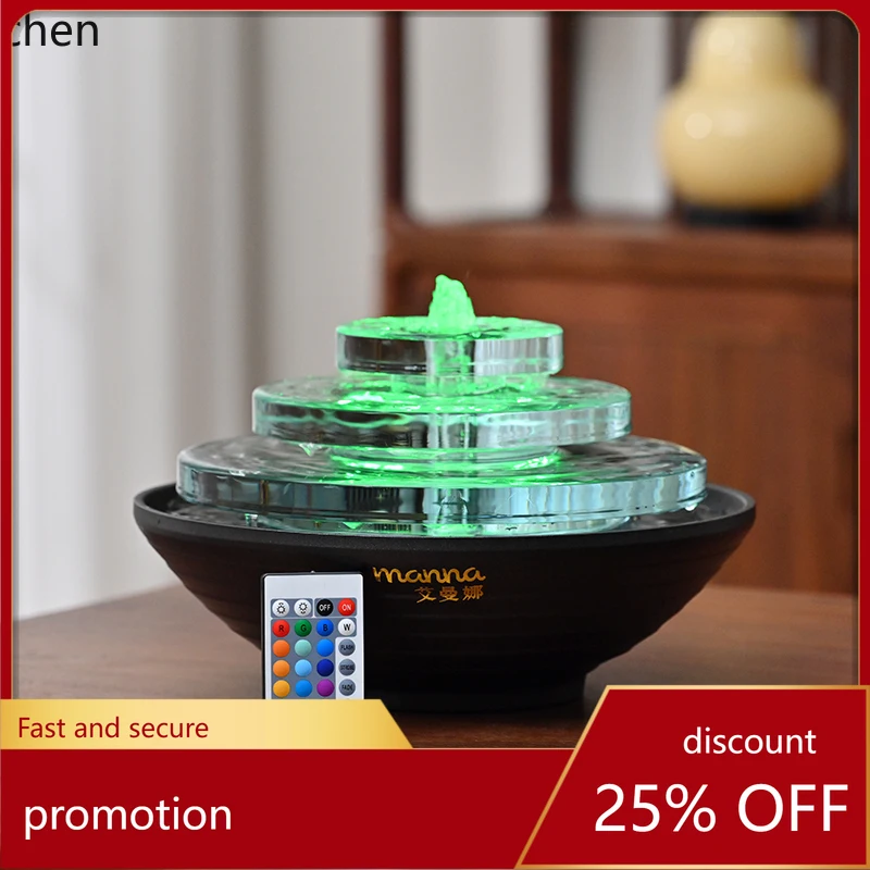 

HXL Desktop Flowing Water Ornament Circulating Simple Small Fountain Water Feature Decoration