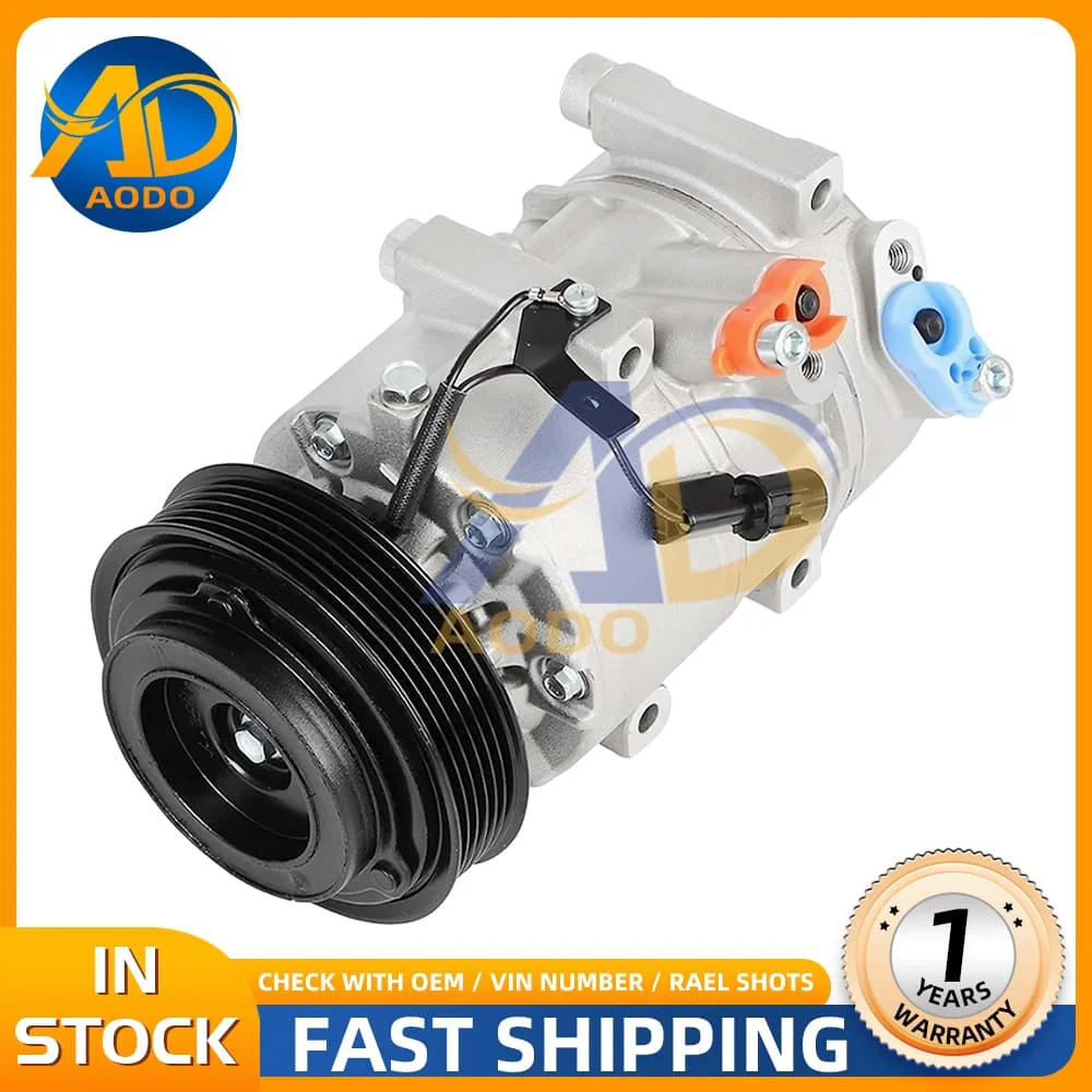 A/C AC Compressor With Clutch For Kia Rondo EX LX L4 2.4L 2007-2012 DV13 97701-2P310 977012P310 178311 12862109 6 Grooves