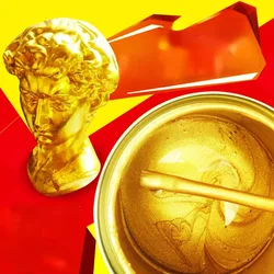 Water-based/oil-based Super Bright Gilding Paint Flash Gold Foil Paint DIY Gypsum Resin Pendant Craft Products Decorative Paint