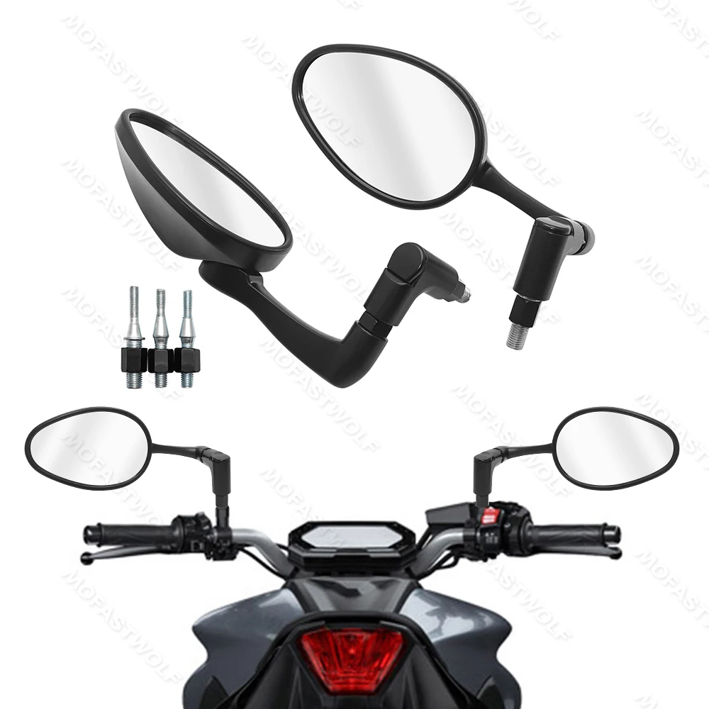 

Motorcycle Rearview Side Mirrors 10MM Screw Rear View Mirrors HD for YAMAHA MT-07 MT 07 09 10 Tracer 900 MT09 MT07 MT10 2020---