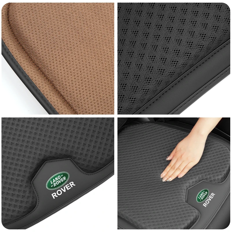 Car Seat Cushion Cover Front Rear Booster Protector Pad For Land Rover Range Rover Velar Evoque Defender Discovery Freelander LA