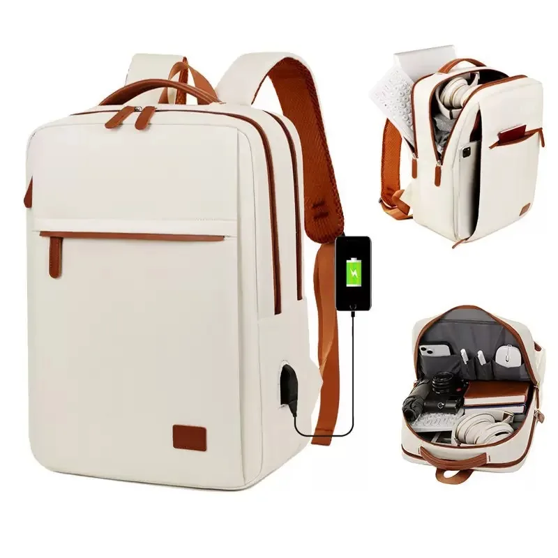 Sac à dos de voyage de grande capacité pour femmes, sac pour ordinateur portable d'affaires avec Port de chargement USB, sac à dos d'école pour enseignant, compartiment pour ordinateur portable
