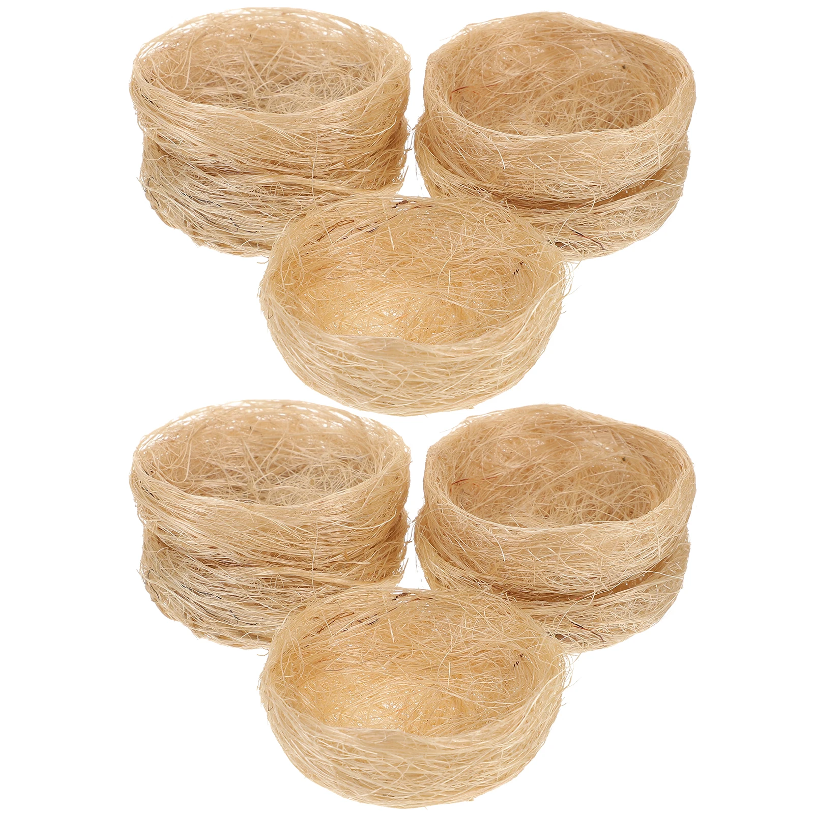 

10 Pcs Decoration Bird Resting Nest Parakeet to Weave Artificial Faux Orange Photography Props