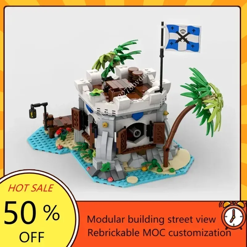 841 pçs diy série militar canhão imperial enseada quebra-cabeças técnicos moc brinquedo de construção para crianças aniversário presente natal