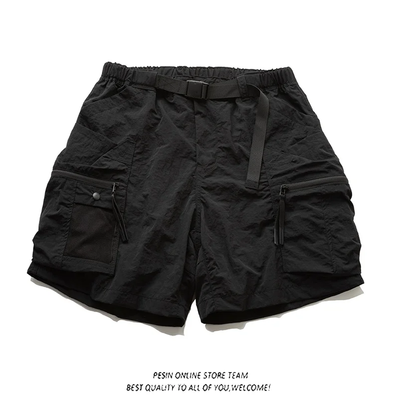 Outdoor Casual Loose Straight Leg Men's Workwear orts Retro Multi-ket Loose Fit Summer Faion Brand Youth Sle