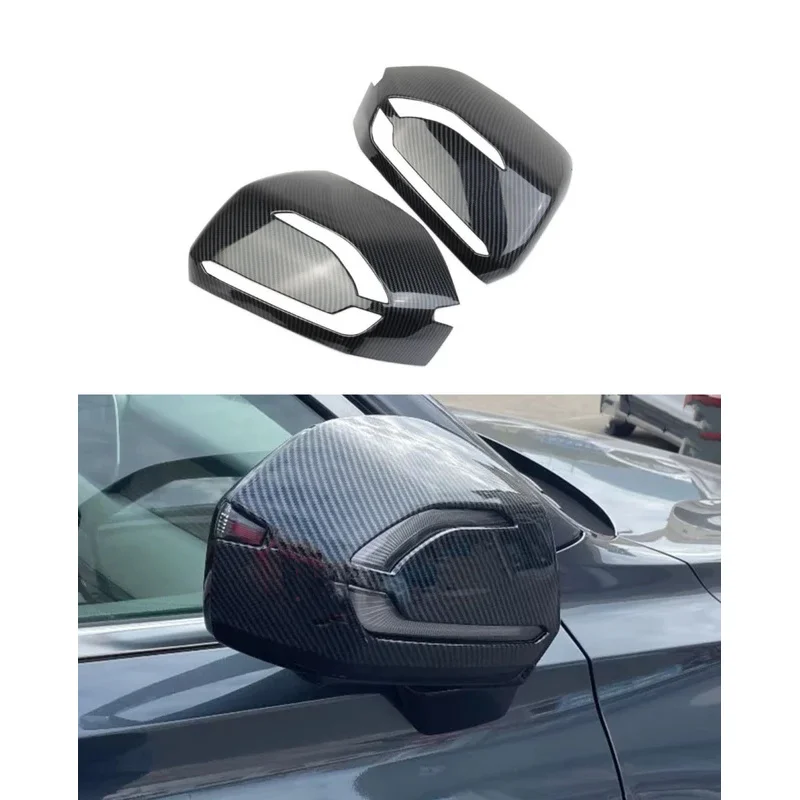 

Rearview Mirror Cover Cap For Hyundai Palisade 2019 2020 2021 2022 Carbon Black Side Door Mirror Cover Car Accessories