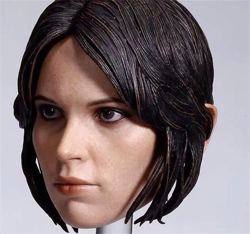 1/6 Female Rogue One heroine Jean Erso Head Sculpture Carving Model Fit 12