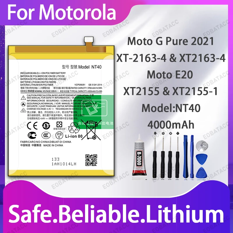 100% New NT40 Batte…