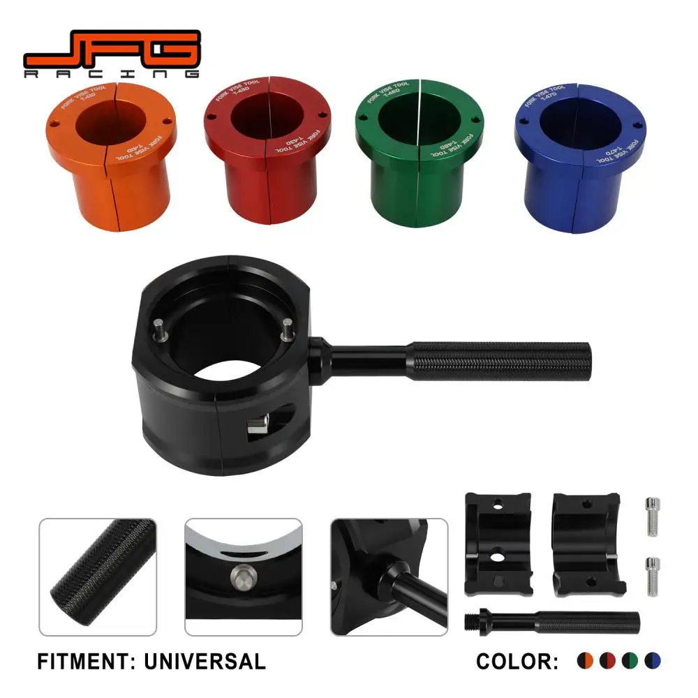 

Universal Motorcycle Fork Vise Tool Configure Handlebars Front Shock Absorber Removal Repair Clamp Wrench Kit Dirt Pit Moto Bike