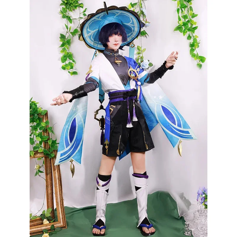 AAA 2025 Genshin Impact Wanderer Куникузуши Косплей Костюм Униформа Аниме Костюмы на Хэллоуин Женщины Fatui Scaramouche Balladee