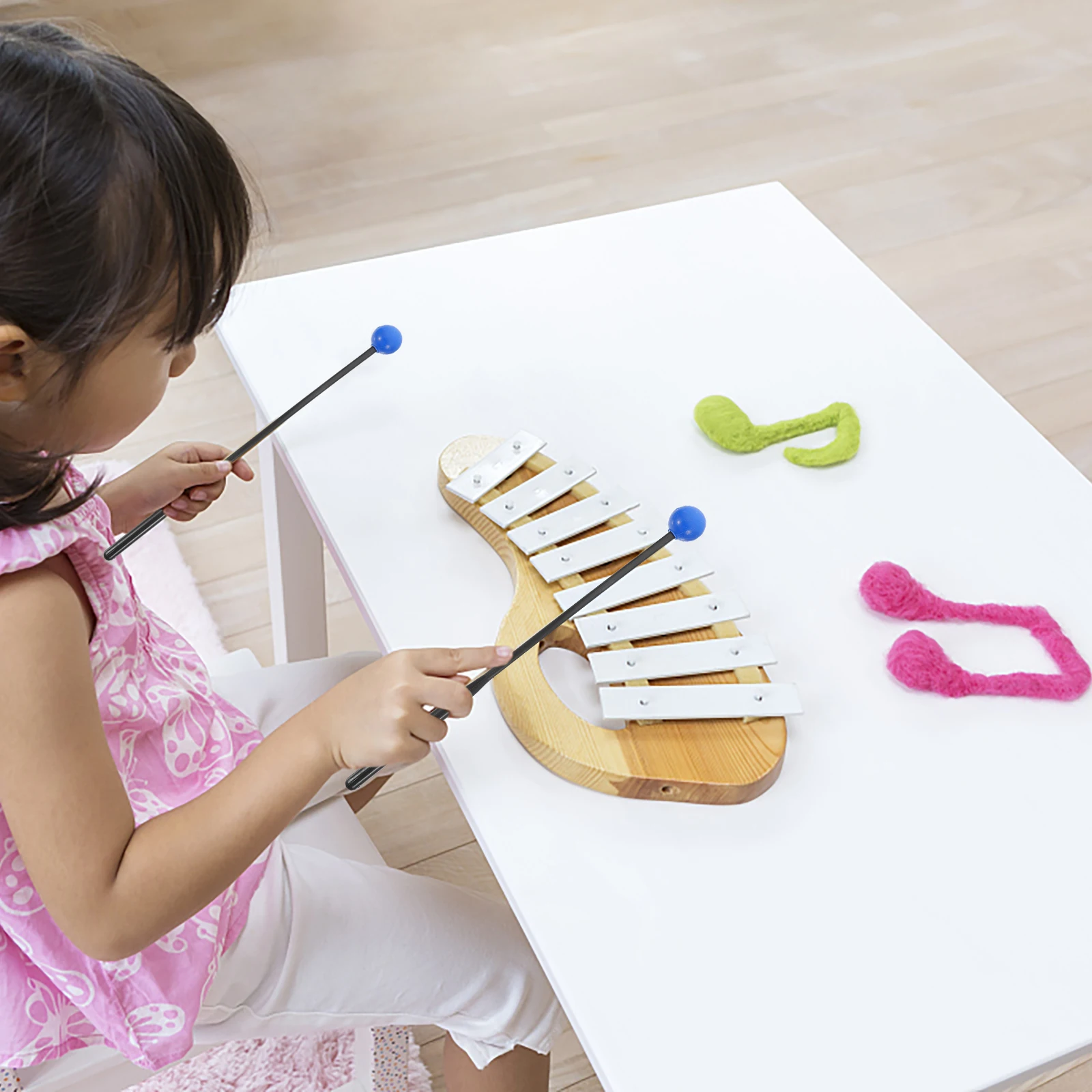 

4Pcs Children's Drum Sticks Tongue Drum Mallets Percussion Instruments Marimba Practice Drumsticks Beginners Music Instrument