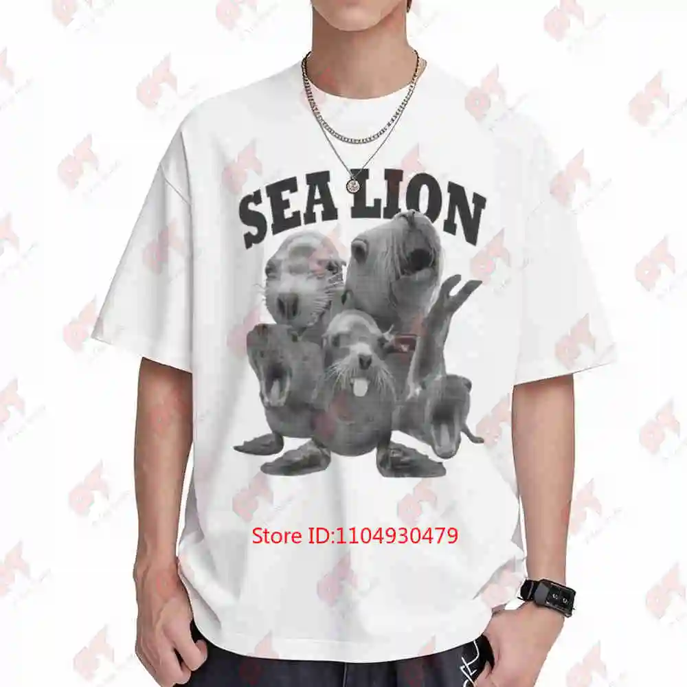 Sea Lion Seal Meme Arctic Short Sleeve Tee 100% Cotton T-Shirt