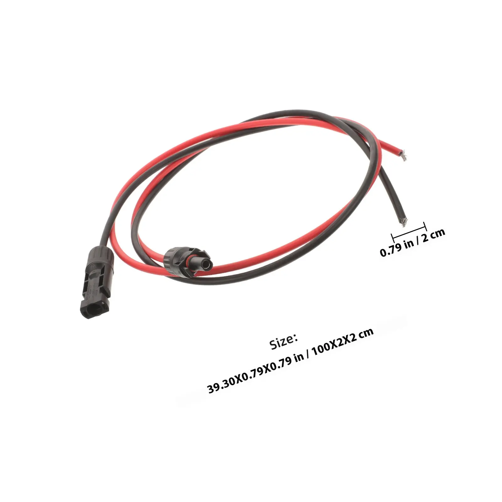 2Pcs Solar Extension Cable Heavy-Duty Uv-Resistant Solar Panel Wire Adapter with Quick Disconnect Connectors for Rv Home Shop