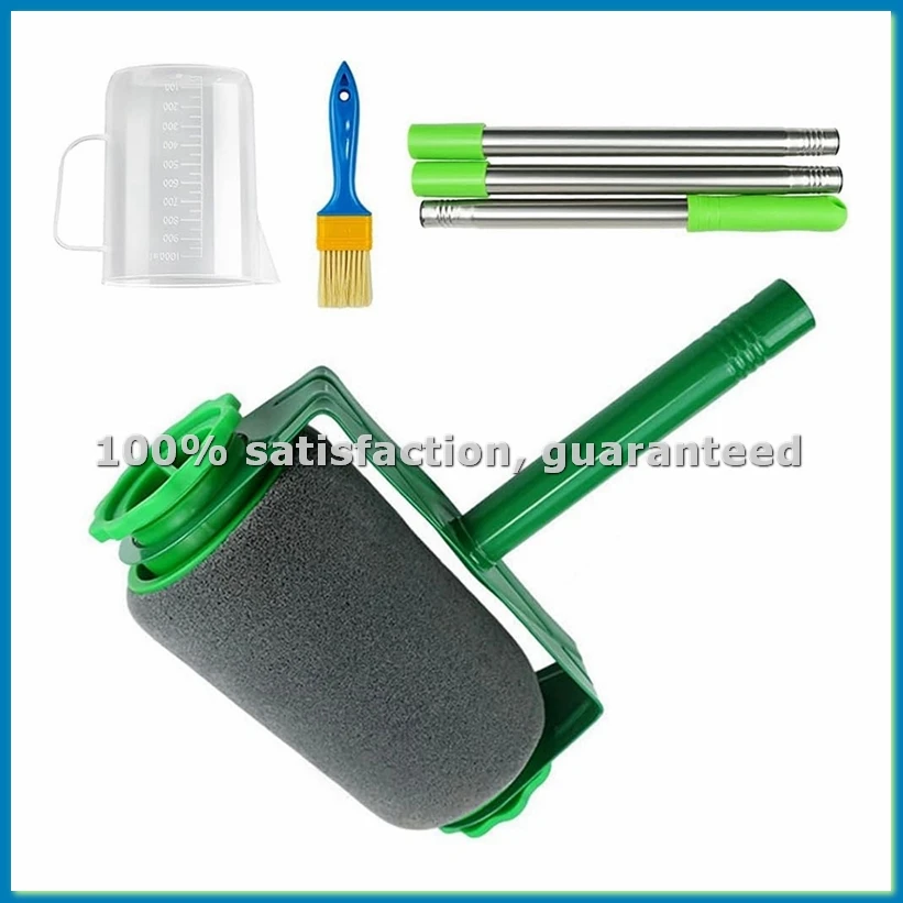 set-professionale-di-6-rulli-per-pittura-per-pareti-e-soffitti-pennello-estensibile-vassoio-rulli-miscelatore-anti-goccia-a51m