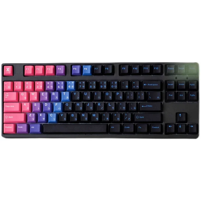 

1 комплект GMK, 129 клавиш, волшебные цветные колпачки для клавиш с вишневым профилем, колпачки для ключей из ПБТ, сублимационная краска для MX Switch 61/64/68/75/87/104/108