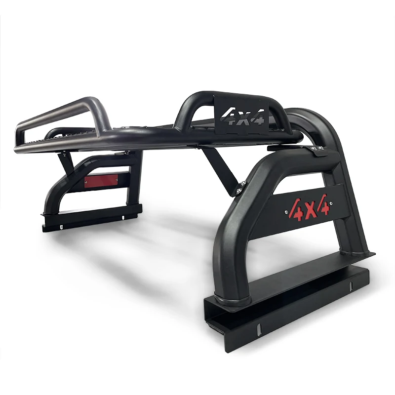 

Modification High Quality Steel Power Coating Pickup Sport Roll Bar with Luggage Box for Hilux Revo