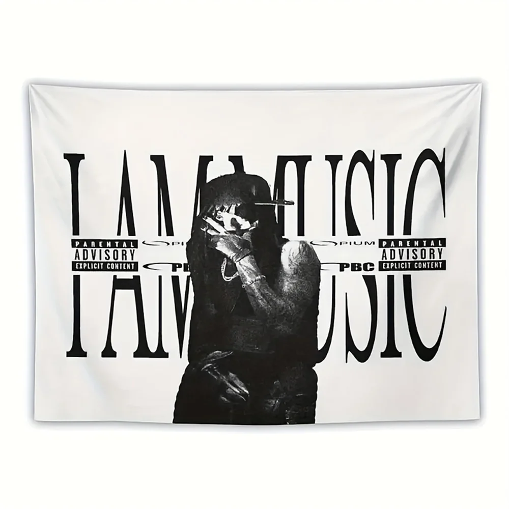 I Am Music Album Poster Tapestry Super Cool Poster Flag Bedroom Decor Wall Art Decor Background Cloth Aesthetic Wall Hanging