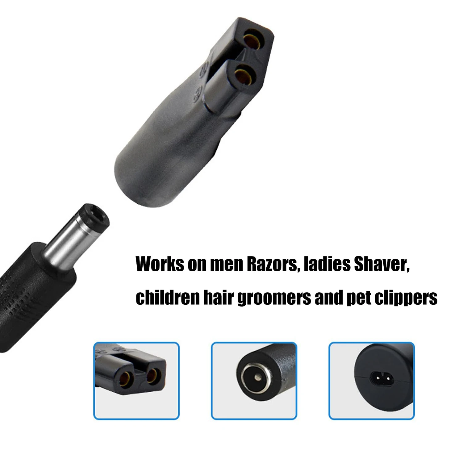 Brangdy 8 قطعة استبدال سلك الطاقة 5 فولت شاحن USB محول مناسبة لجميع أنواع مشابك الشعر الكهربائية أداة تهذيب اللحية ماكينة حلاقة