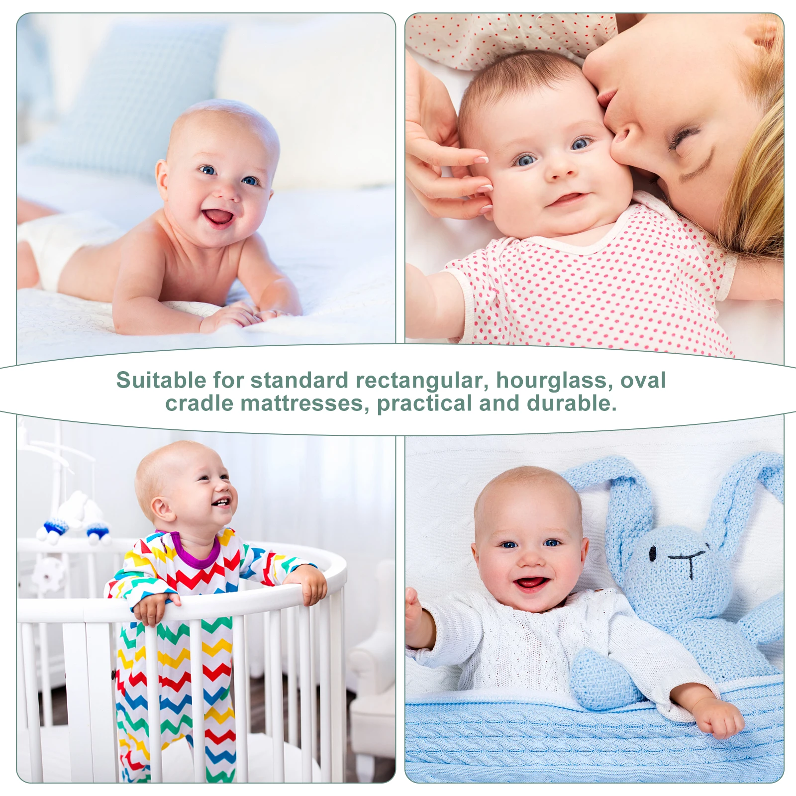 

Bassinet Cover Summer Print Crib Mattress Sheet Fitted Baby Bed Sheet Breathable Comfortable For Newborns Sleep Removable