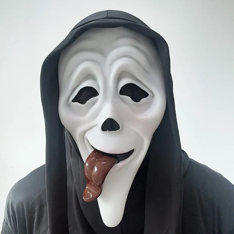 

Scream Movie Ghost Face Mask Full Face Latex Horror Ghost Mask Killer Cosplay Costume Props Party Supplies Festive Accessories