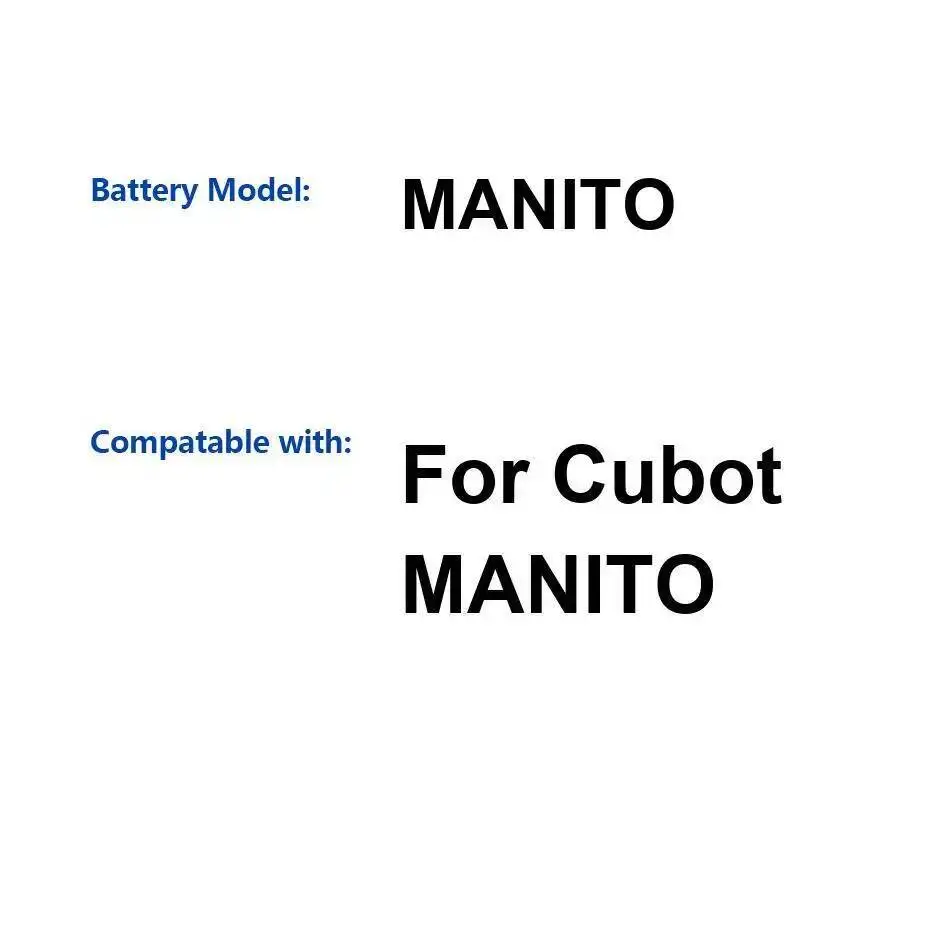 

2350 мАч для легкого аккумулятора мобильного телефона Cubot Manito