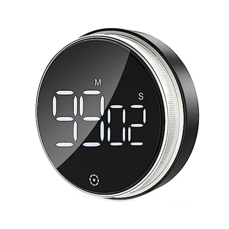 A78I Digital Timer, Magnetic Timer for Cooking, Visual Timer with LED Display, Adjustable Volume(Battery Not Included)