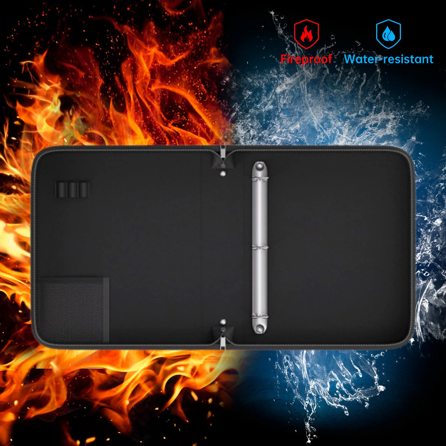 Borsa porta documenti ignifuga Sicura per documenti importanti Borsa organizer impermeabile adatta per viaggi d'affari in ufficio a casa