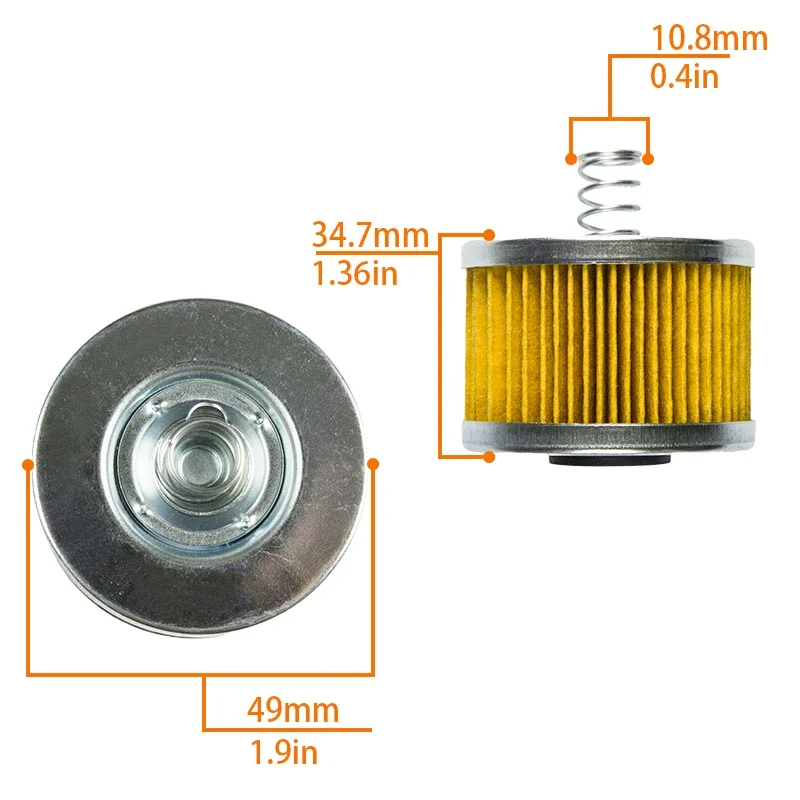 Motorcycle Part Oil Filter With Spring For Bajaj 100 Boxer CT100 115 Caliber 130 BM150 135 Pulsar Yamaha YS125 2018 Byson FZ16