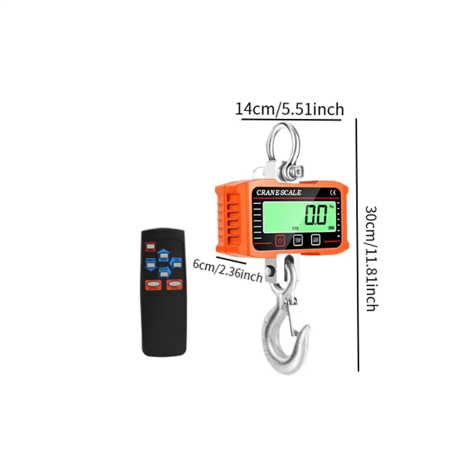 Digital Hanging Scale Gift Baggage Luggage Scale Parcels 1000kg Crane Scale