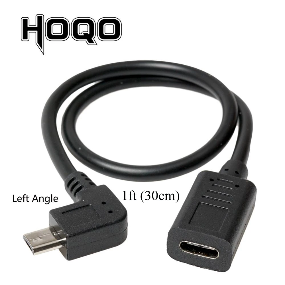 Left Right Angle Micro Usb To Type-c Female to Microusb Male 90 Degree Type C Charge data Adapter Micro USB USBC Convertor