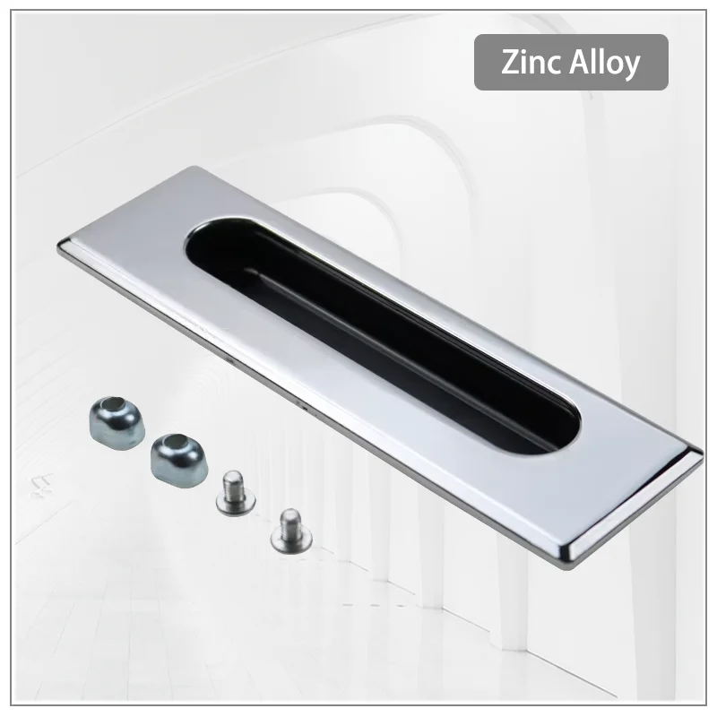 

Zinc Alloy Embedded Sliding Door Control Cabinet Handle Drawer Industrial Equipment Chassis Panel Concealed Door Handle