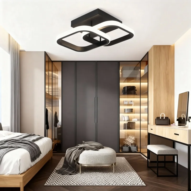 

Современный светодиодный потолочный светильник для прохода, холодный/натуральный/теплый белый, 24 Вт, освещение для домашнего офиса для спальни, кухни, прихожей, кухни