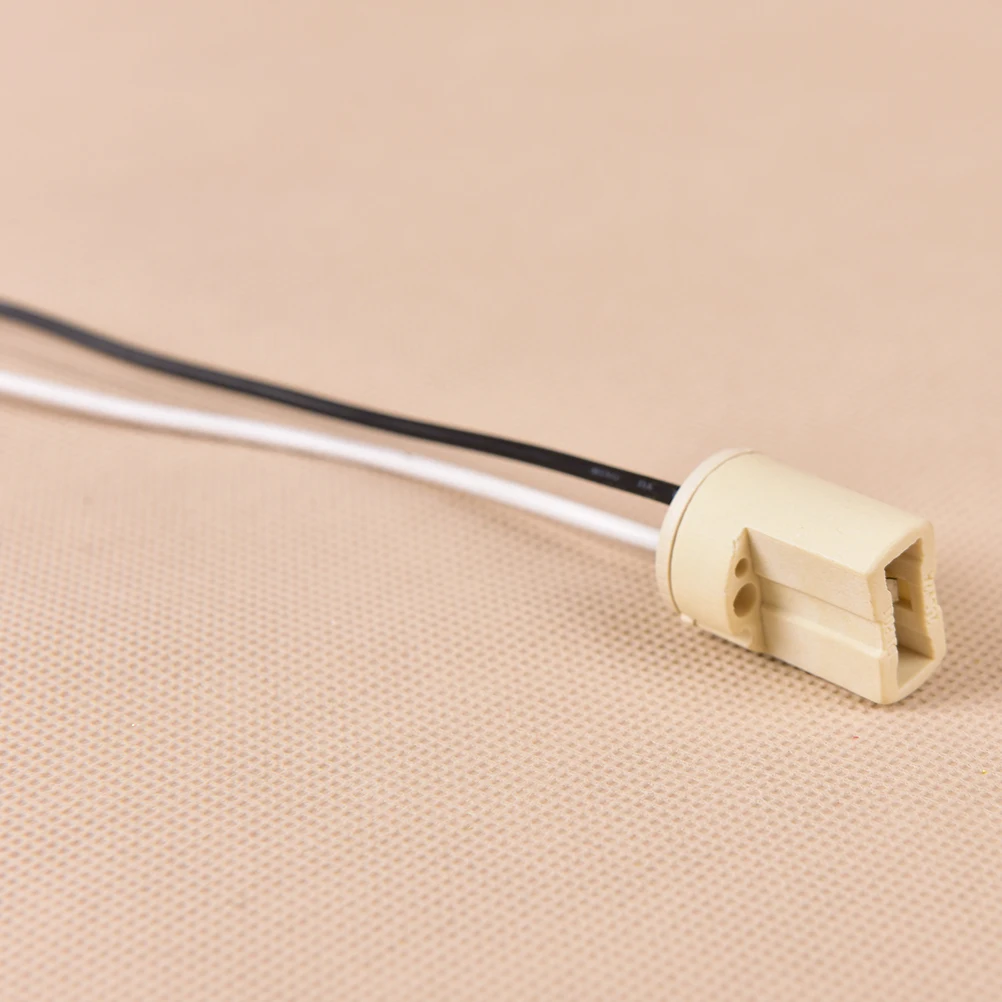 【F】1PC G9 Socket Cable Ceramic Connector LED Halogen Light Lamp Bulb Holder Base