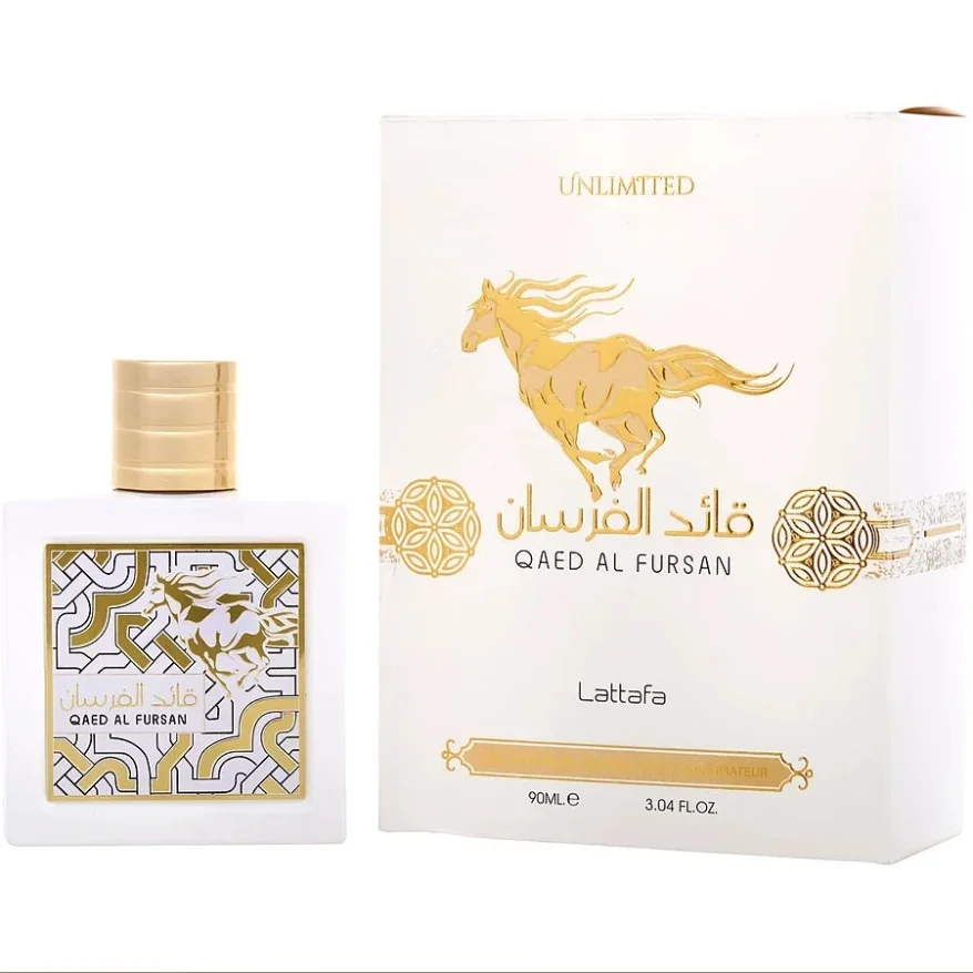Lattafa Qaed Al Fursan Unlimited unisex Eau De Parfum Spray 90ml Tonos Gourmet Fragancia duradera Original Genuino