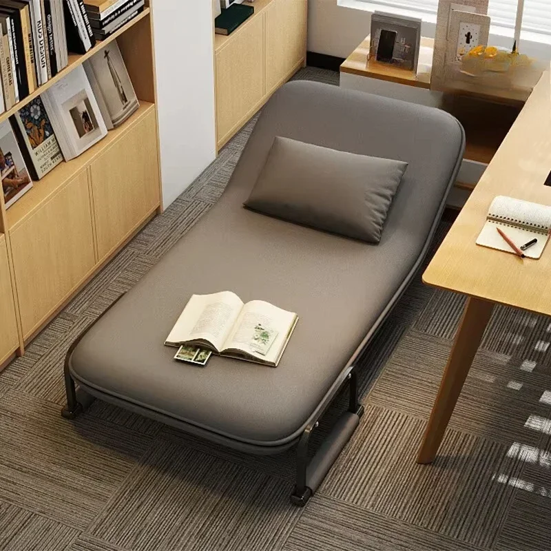 sofa bed folding bed recliner, lunch break and nap office, simple one-meter single hard board dual-purpose