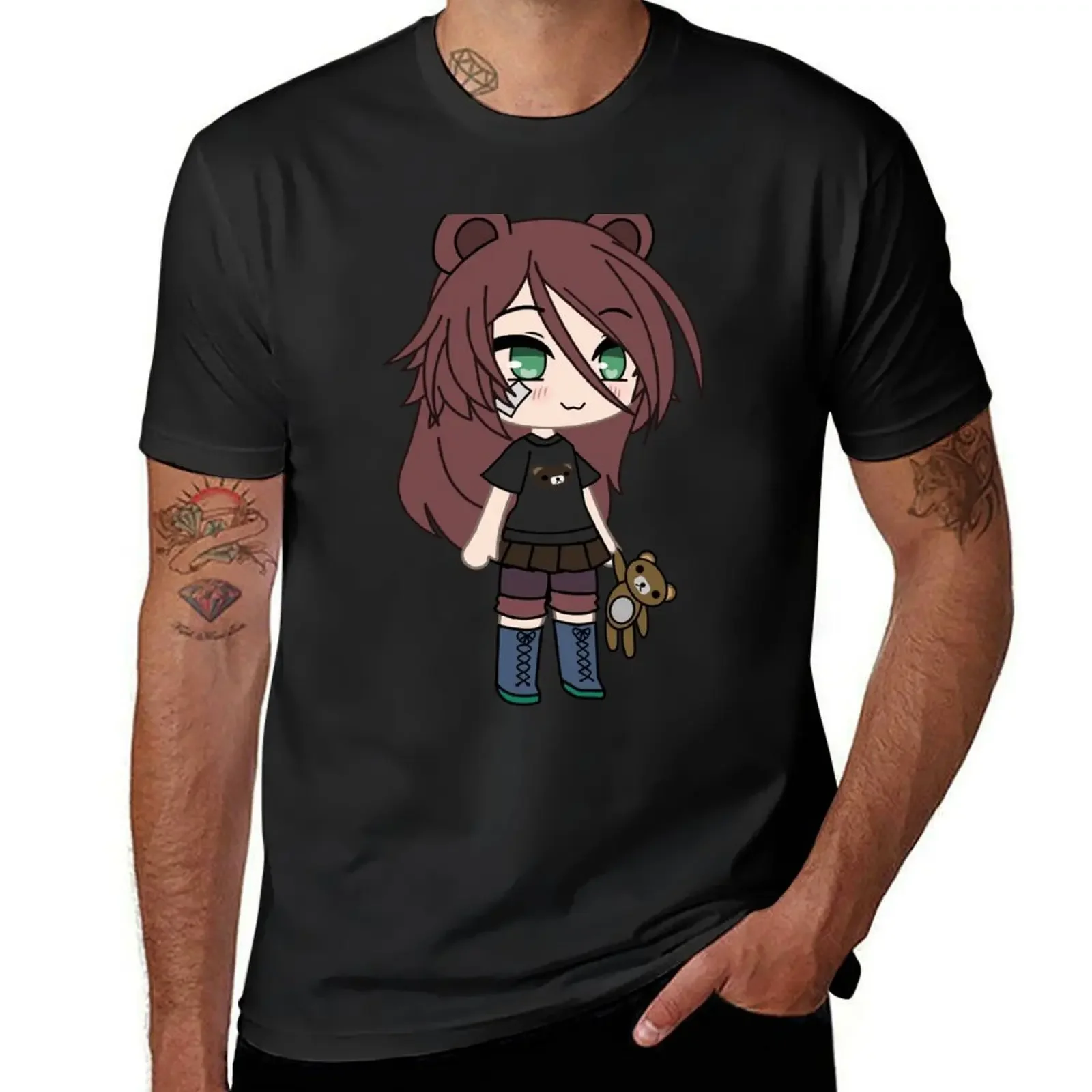 Gacha Life series - Magical Bear Girl Kaya T-Shirt custom t shirt anime tshirt men workout shirt