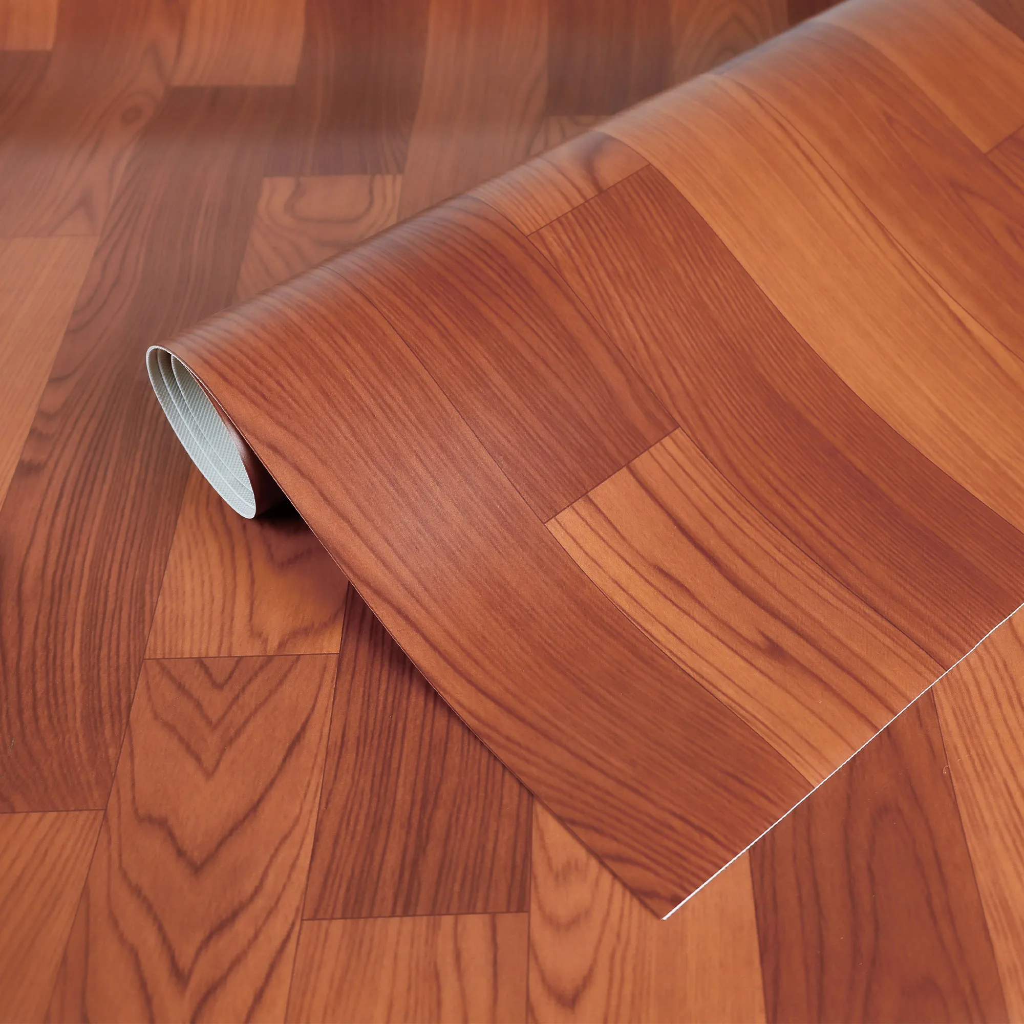 

Waterproof Vinyl Flooring Rolls, Dark Brown Easy DIY For Room, Bedroom, Study 16.4 ft. L x 3.28 ft. W Covers 53.82 sq ft