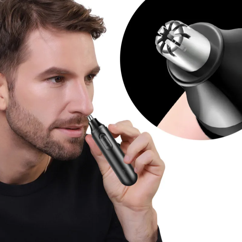 Men's Portable Electric Nose Hair Trimmer Washable High-efficiency Multifunctional Trimmer