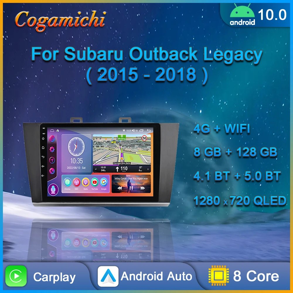 

Автомагнитола для Subaru Outback Legacy 2014 2015 2016 2017 2018, Android, мультимедийный видеоплеер, навигация GPS, Carplay, автостерео, сенсорный экран