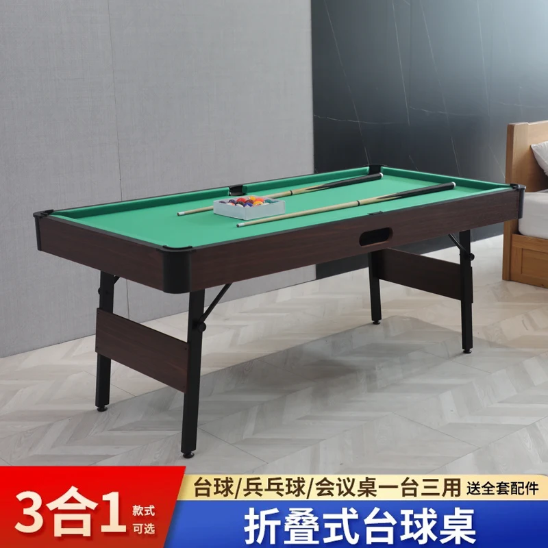 Billiards table Household small children\'s English snooker table Household indoor folding American black eight pool table