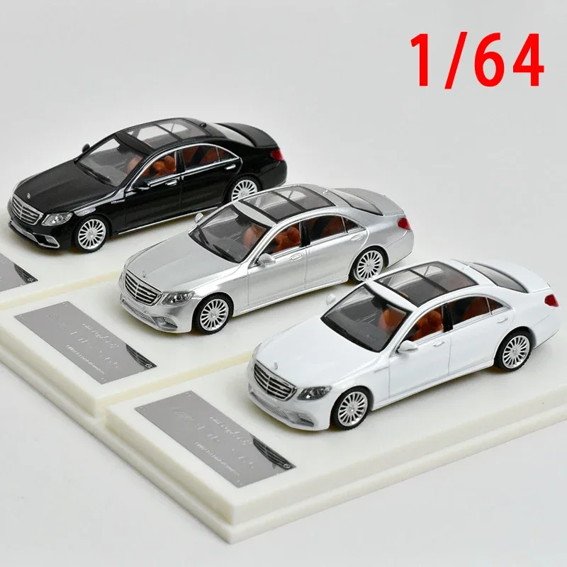 Diecast 1/64 Scale Mercedes Benz S Class AMG W222 Car Model Alloy Benz AMG W222 Car Model Collection Decoration