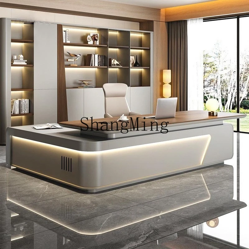 

SM new desk modern simple high-end chairperson's office office furniture combination