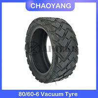 10 Inch 80/60-6 Tubeless Tyre City Road Rubber Tyre for Electric Scooter LANGFEITE L8