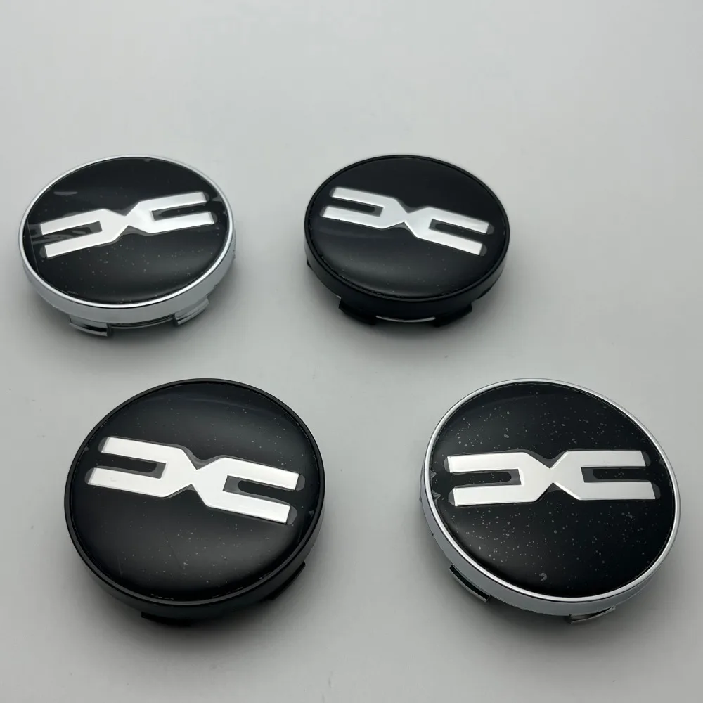 4x 60mm Nabendeckel Radkappen DACIA Spring Schwarz – Bild 3
