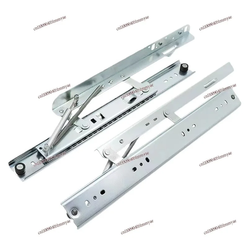 Dining Table Side Lift Slide Square Becomes Round Guide Rail  Shrinkage Deformation Track Telescopic Deformation Table