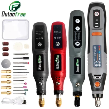 USB Cordless Drill DIY Mini Rotary Tool Woodworking Engraving Pen Wireless Electric Drill