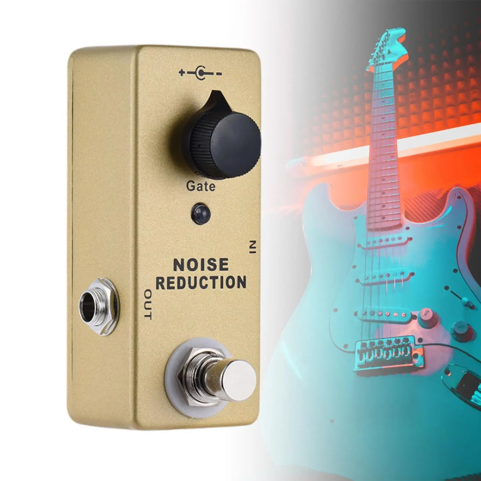 Noise Reduction Pedal DC 9V for Home Studio Recordings Live Performances