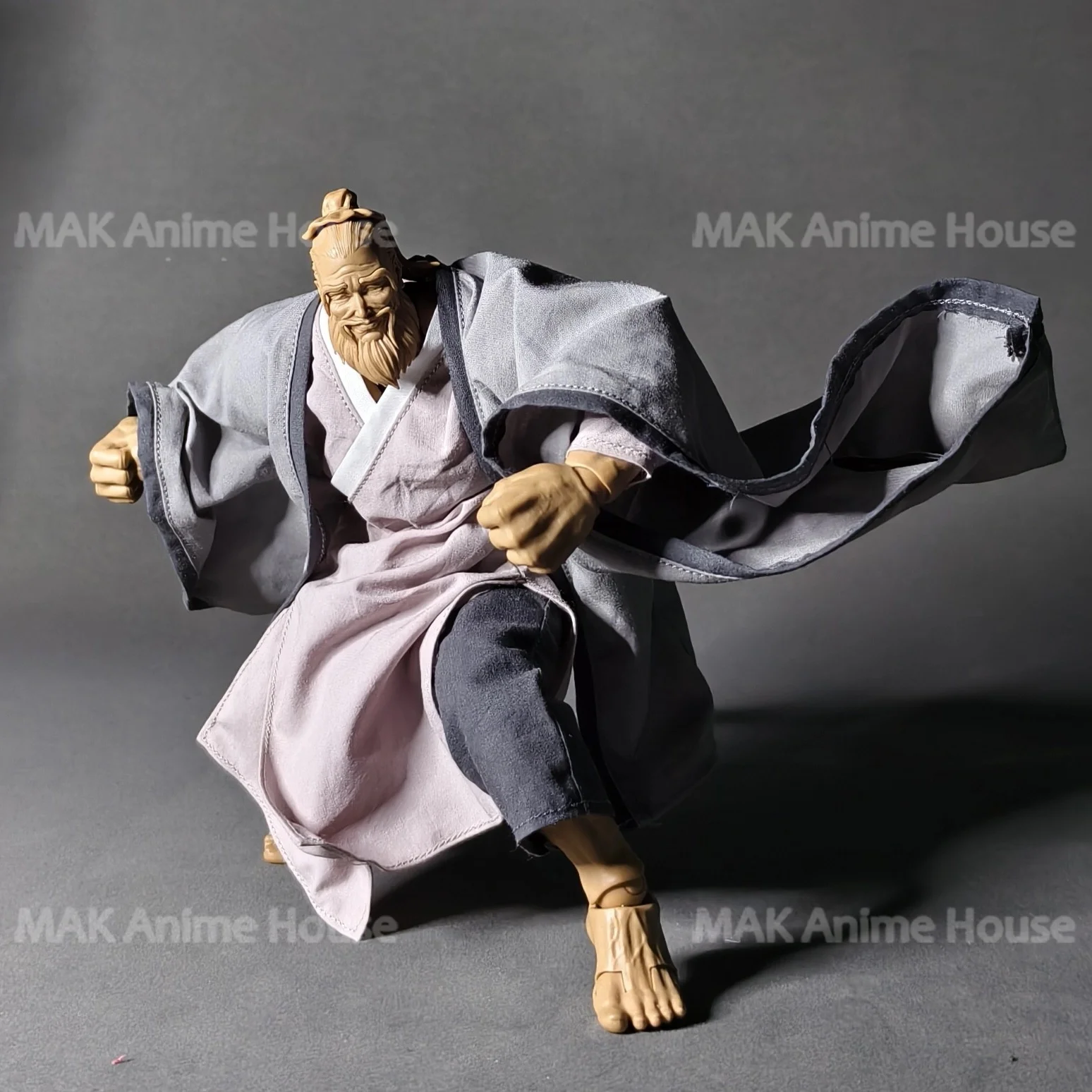 1/12 루즈형 공자 슈트 재킷 롱 셔츠 모델 6인치 로만키 UMS003 빅 가이 남성 군인 액션 피규어 강한 몸매 인형